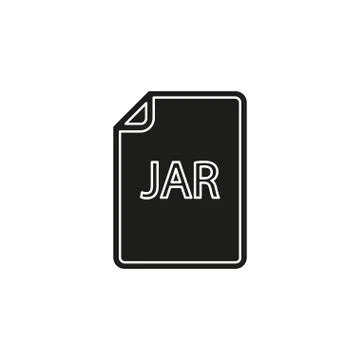 Download JAR document icon - vector file format symbol Stock Illustration