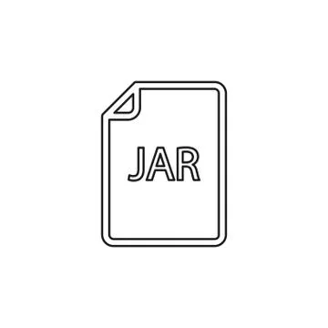 Download JAR document icon - vector file format Stock Illustration
