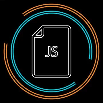 Download JS document icon - vector file format Stock Illustration