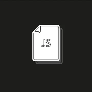 Download JS document icon - vector file format symbol Ilustración de archivo