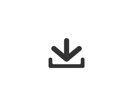Download linear icon, upload button icon, download button isolated vector icon 스톡 일러스트