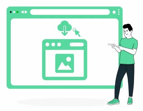Download multimedia platform in smartphone Stock Illustration