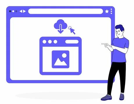 Download multimedia platform in smartphone Stock Illustration