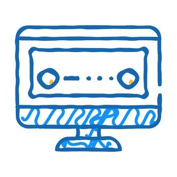 Download operating system icon doodle illustration Stockillustratie