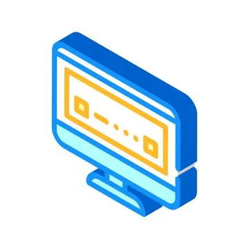 Download operating system isometric icon vector illustration Stock Illustration