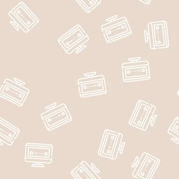 Download operating system line vector seamless pattern Stock Illustration