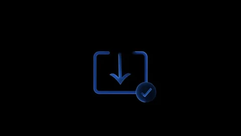 Download or Refresh Symbol on Dark Background Stock Footage 332984333