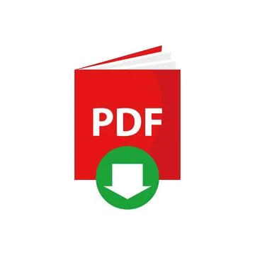 Download pdf document format file concept illustration flat design vector Stock Illustration
