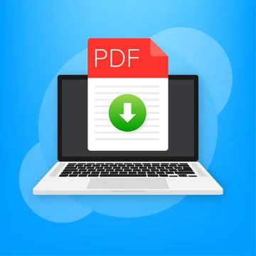 Download PDF file icon. Spreadsheet document type. Vector PDF icon. 스톡 일러스트