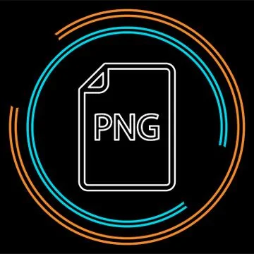 Download PNG document icon - vector file format Illustrazione stock