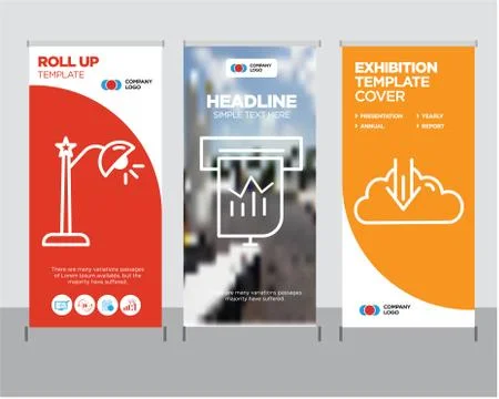 Download, Presentation, lightbulb roll up Stock Illustration