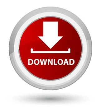 Download prime red round button Stock Illustration