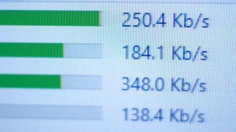 Download process bar on screen Stock Footage 113259427