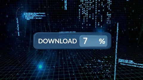 Download progress bar and codes Stock Footage 107678893
