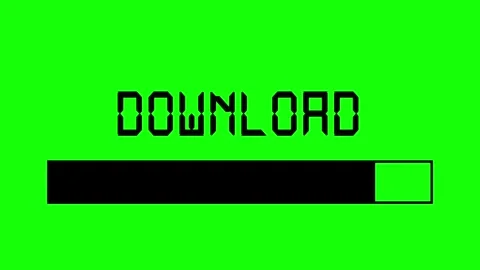 Download progress bar animation on green screen background Stock Footage 314150268