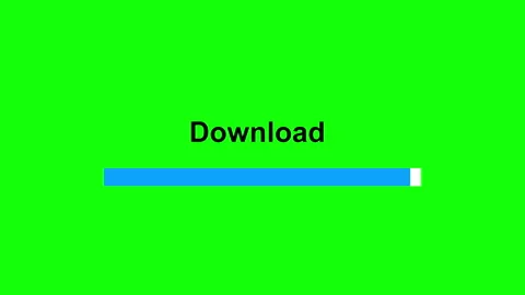 Download Progress Bar Animation on Green Screen 库存影片 334830879