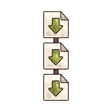 Download queue illustration Stock Illustration