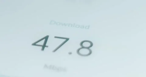 Download speed test in progress Stock Footage 313622250