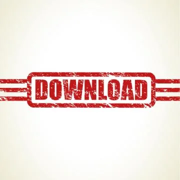 A download stamp Stock Illustration