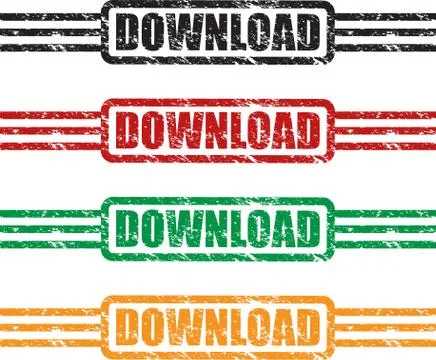 Download stamp set Stock Illustration