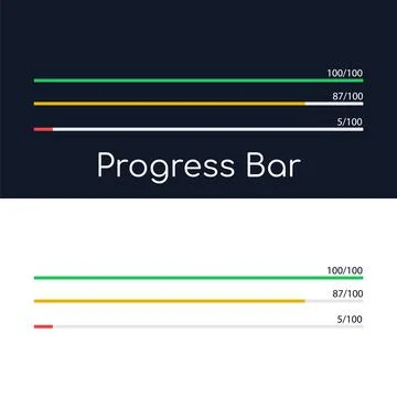 Download status of the application, files. Minimalistic progress bar. User Stock Illustration