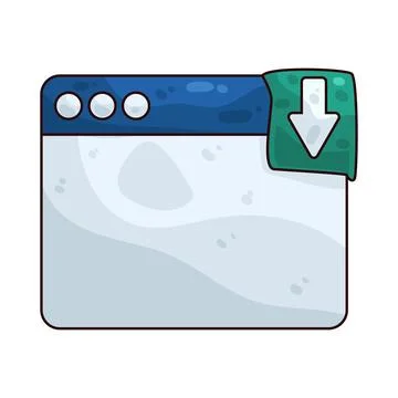 Download tab illustration Stock Illustration