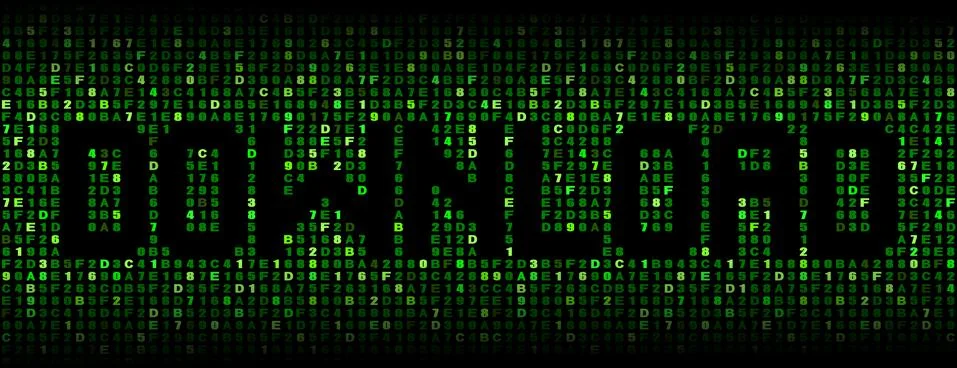 Download text on hex code illustration Stock Illustration