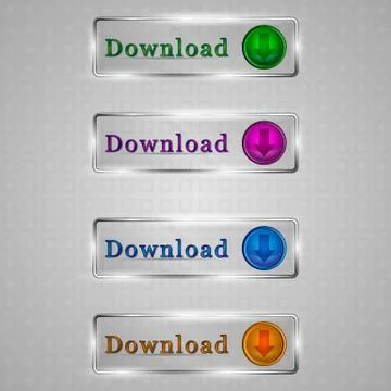 Download transparent buttons Stock Illustration