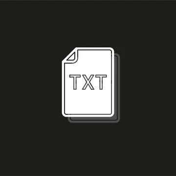 Download TXT document icon - vector file format symbol 스톡 일러스트