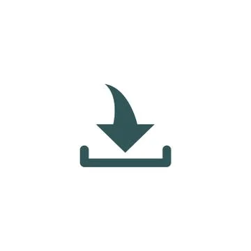 Download vector icon, install symbol. Stock Illustration