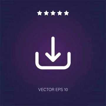 Download vector icon . Modern simple flat icon, Stock Illustration