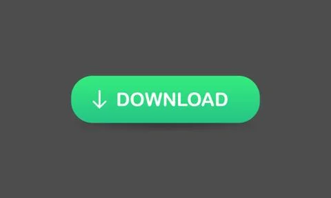 Download web button in green gradient style. Vector EPS 10 Stock Illustration