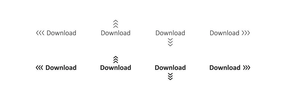 Download web button. Internet action arrow icon. Simple website sign in vec.. Stock Illustration