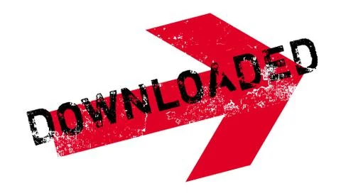 Downloaded rubber stamp Stock Illustration
