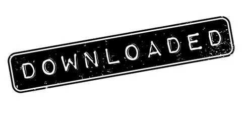 Downloaded rubber stamp Stock Illustration