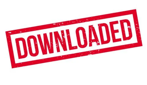 Downloaded rubber stamp Stock Illustration