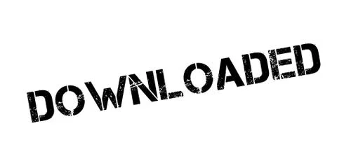 Downloaded rubber stamp Stock Illustration