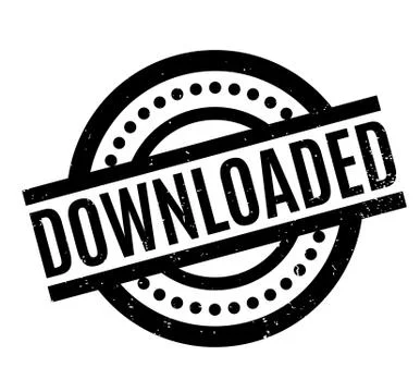 Downloaded rubber stamp Stock Illustration