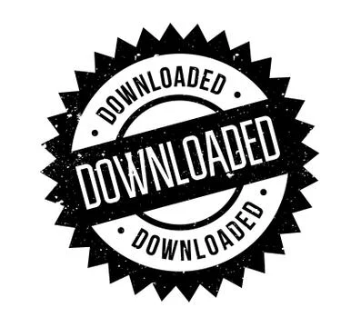 Downloaded rubber stamp 스톡 일러스트