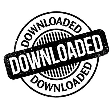 Downloaded rubber stamp Stock Illustration