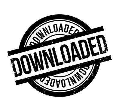 Downloaded rubber stamp Stock Illustration