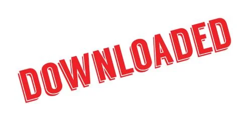 Downloaded rubber stamp 스톡 일러스트
