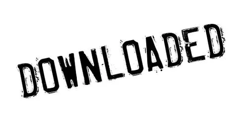 Downloaded rubber stamp Stock Illustration