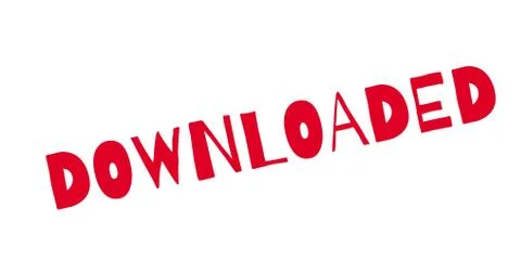 Downloaded rubber stamp Stock Illustration