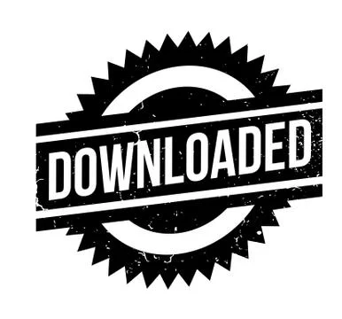 Downloaded rubber stamp Stock Illustration