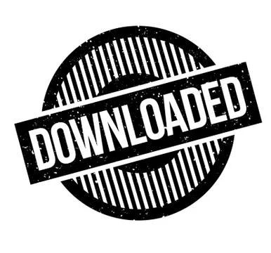 Downloaded rubber stamp Stock Illustration