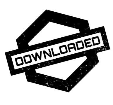 Downloaded rubber stamp Stock Illustration