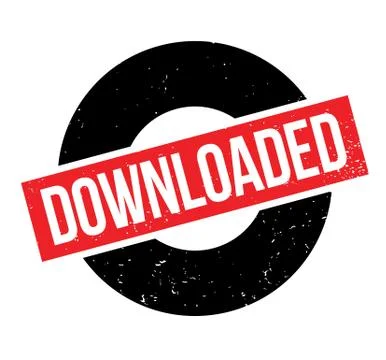 Downloaded rubber stamp Stock Illustration