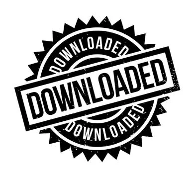 Downloaded rubber stamp Stock Illustration