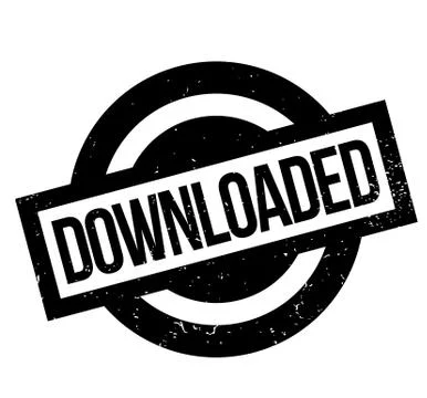 Downloaded rubber stamp Stock Illustration